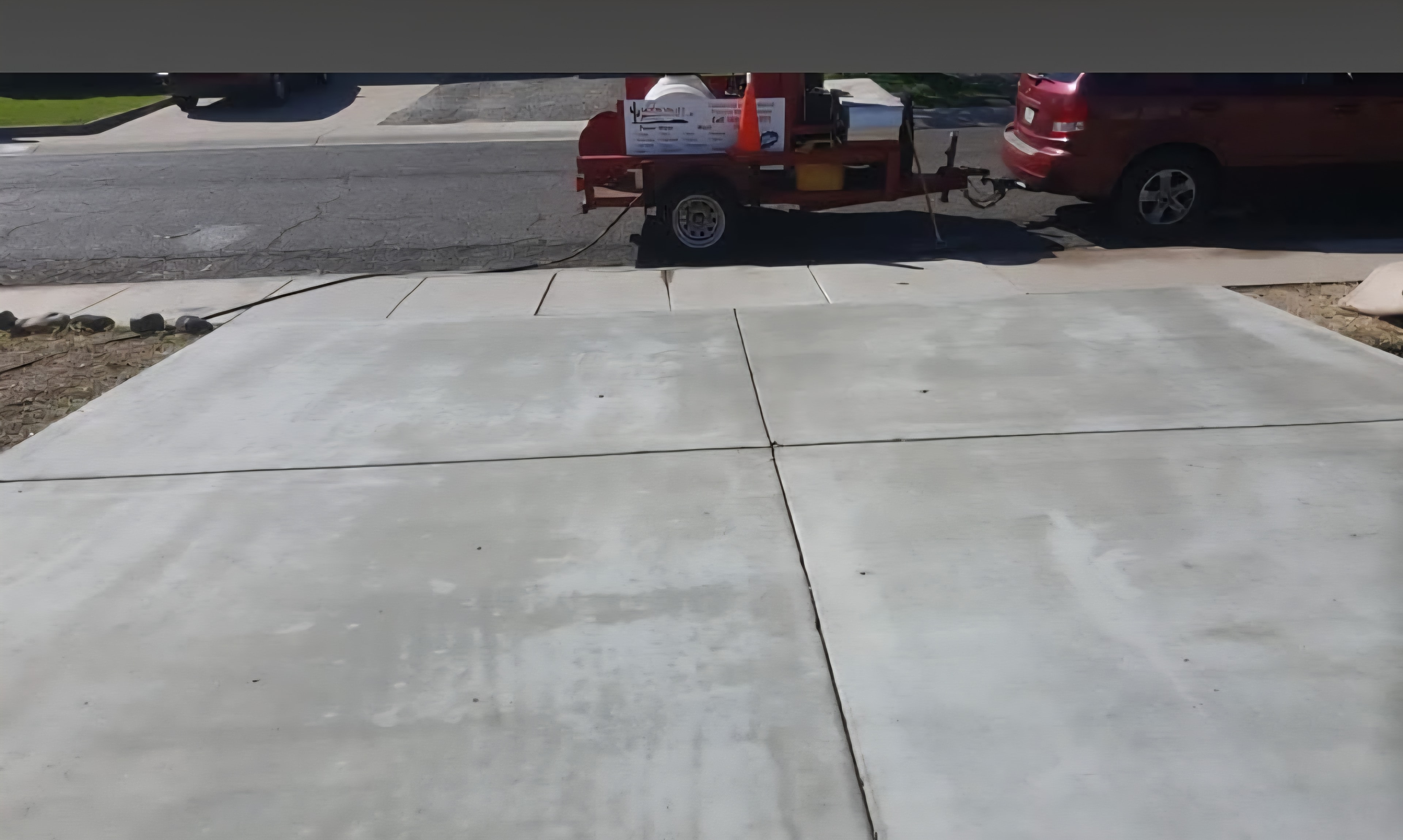 Driveway Deep Clean before pressure washing — Phoenix, AZ