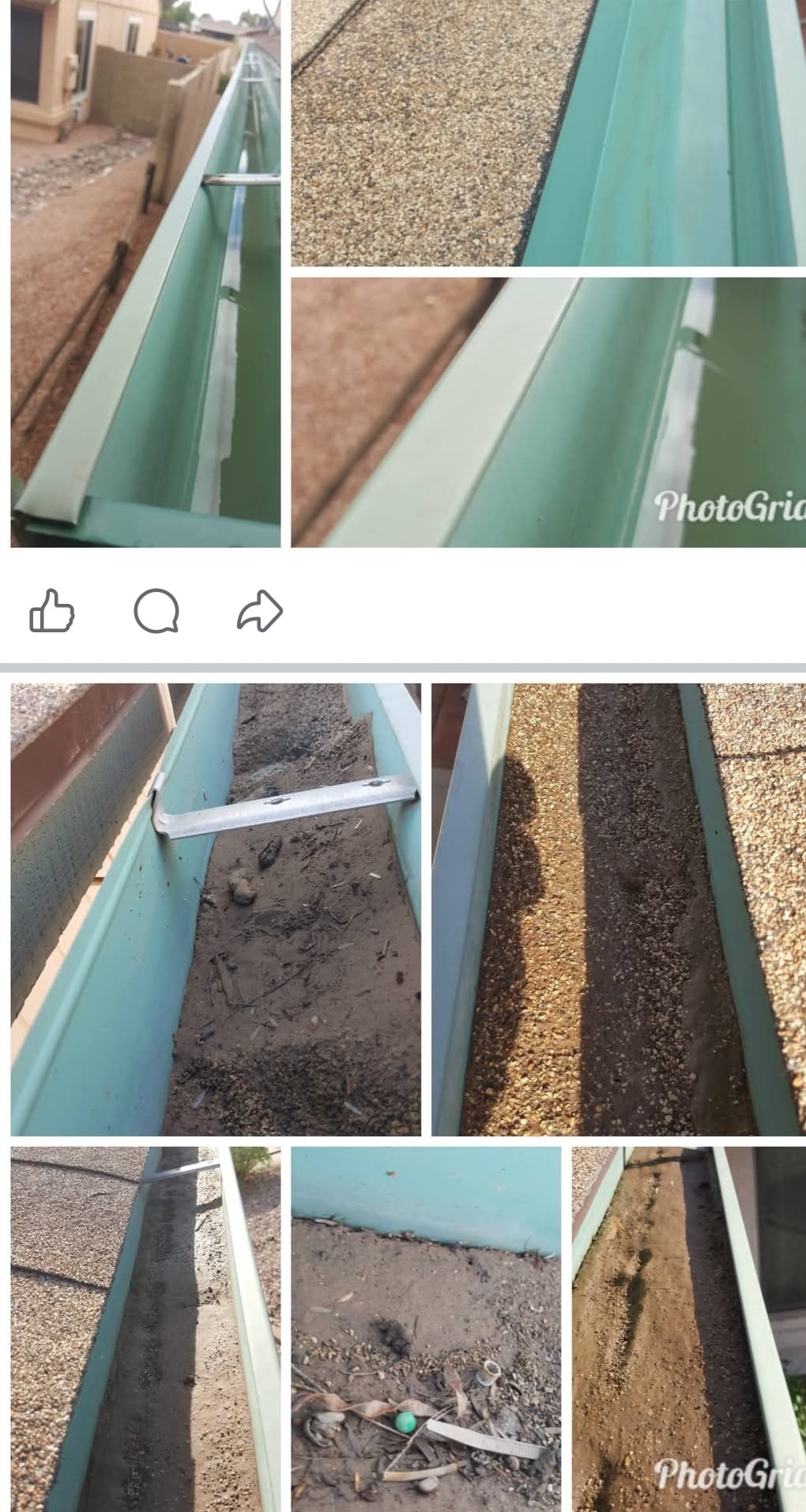 Gutter & Downspout Cleaning before pressure washing — Scottsdale, AZ